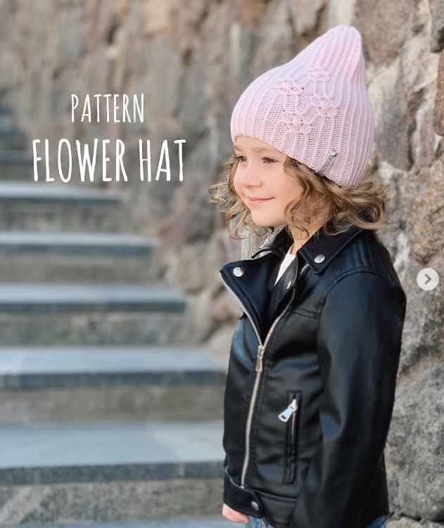 Шапка Flower hat (Наталья Махнюкова)